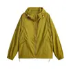 Nueva Marca de Moda Ropa de Protección Solar para Parejas Ligera Transpirable Protección UV Ropa para la Piel Color Sólido Exterior con Capucha Camisa de Protección Solar