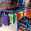 Em Estoque Nova Cor Sólida Leve Compacta Criativa Portátil Dobrável Sacola de Compras de Supermercado Poliéster Sacola de Compras Ecológica
