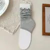 Calcetines blancos estilo ballet sin pies para niñas, calcetines de malla finos y transpirables para el verano, combinados con zapatos Mary Jane de piel