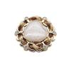 Cinto Colorido Trançado Botões Metálicos Chanel Coração de Diamante Jaqueta de Terno Versátil Casaco de Lã Fivela Decorativa