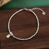 Pulsera Chunshan Dai de Jade Hetian Natural Plata Rota s925 Plata Esterlina Pulsera de Cuentas para Mujer Regalo