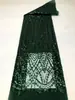 Bordado de lentejuelas bordado de lentejuelas tela base de malla estilo bordado de borla geométrica se puede procesar vestido de noche falda espectáculo de escenario
