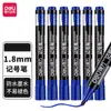 Plumón Artístico de Doble Punta Deli para Dibujo, Bolígrafo de Contorno Negro, Resistente al Color, Impermeable, Resistente al Aceite, Marcador para Estudiantes