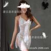 Roupa de cor sexy lingerie feminina sexy rendas suspensórios saia camisola uniforme tentação europeu e americano pijamas 2201