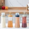 Botella de salsa exprimible de grado alimenticio con múltiples orificios, de plástico para cocina, para miel, ensaladas, condimentos, salsa, botella de salsa exprimible de 4 orificios