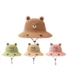 Sombrero de Sol para Niños para Verano, Sombrero de Sol de Dibujos Animados Lindo Oso para Niños y Niñas, Protege la Piel Delicada del Bebé, Transpirable de Malla