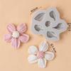 Raspador de silicone flor gesang flor tulipa folha de açúcar e chocolate para redes sociais, molde, decoração de bolo, ferramentas de panificação