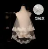 Venta al por mayor Vestido de Novia Principal Vestido de Boda Francés Tren Largo Tocado de Boda Alto Sentimiento de Lujo Velo Blanco Retro Velo de Encaje