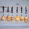 Tallado en madera de tuya Colgante llavero de los doce animales del zodiaco Atracción turística Puesto callejero Mercado nocturno Recuerdo de decoración cultural y de entretenimiento