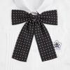 Saia Xadrez Jk Camisa Gravata Borboleta Corda Boxer Pena Gravata Borboleta Bolinhas Fofo e Doce Alça Longa Borboleta Grande Acessórios