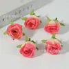 Cabezas de Flores de Rosa Simuladas Hechas de Tela de Seda para Decoración de Bodas DIY, Coronas y Accesorios para el Cabello; Accesorios de Flores Artificiales Estilo Vintage Europeo