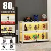 Vitrine para Miniaturas com Fechadura e Luz, Vitrine Transparente de Acrílico à Prova de Poeira para Modelos de Brinquedos e Rack de Ornamentos para Casa