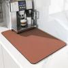Tapete Drenante para Pia de Cozinha, Absorvente de Água, Secagem Rápida, Porta-Copo de Lama Diatomácea, Lavável com Pano, Não Precisa Lavar, Tapete de Fácil Cuidado, Cor Pura, Tapete Isolante Anti-Escaldamento