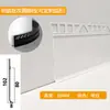 Rodapié Empotrado de Aleación de Aluminio con Yeso Pre-Empotrado, Zoclo de Piso en Forma de L, Rodapié Metálico Empotrado Invisible Oculto en Forma de H