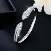 1 Pulsera Transfronteriza Amazon Moda Europea y Americana Clásico Abierto Pulsera Serpiente Microincrustada Circonita Joyería de Mano de Gama Alta