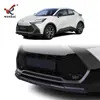 Adecuado para parachoques delanteros modificados de Toyota C-HR 2024, moldura anticolisión especializada, accesorios de moldura brillante específicos para chr
