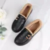 Zapatos de Algodón del Viejo Pekín Botas de Algodón de Invierno para Mujer Zapatos de Algodón con Forro de Felpa Personas de Mediana Edad y Mayores Planos Impermeables Zapatos de Algodón Cálidos con Forro de Felpa para Mujer
