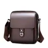 Bolsa Cruzada para Hombre de Venta Caliente Transfronteriza Moda Casual Retro Bolsa Pequeña Bolso de Hombro Único Bolso de Hombre de Moda Almacenamiento Conveniente de 9 Pulgadas