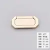 Moderno Simple Alambre Dibujado Aleación de Zinc Dorada Sin Taladro Puerta de Gabinete Tatami Cajón Puerta Invisible Manija Oculta Manija Plana
