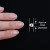 Nuevos accesorios de arte de uñas con cuentas de sirena, aurora transfronteriza 3D semicirculares pequeñas cuentas de agua cuentas de burbujas Decoraciones de uñas DIY