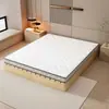 Marco de cama tatami, cama moderna minimalista de madera maciza para viviendas de alquiler, cama de listones a ras de suelo, cama baja completamente de madera maciza para casa de huéspedes