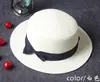 Moda Estilo Coreano Primavera y Verano Nuevo Versátil Sombrero de Paja Tejido de Copa Plana Sombrero de Protección Solar Exportación de Comercio Exterior Transfronterizo Sombrero de Paja para Playa