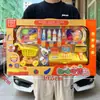 Casa de juegos para niños simulación de cocina comida juguetes de cocina niños y niñas agencia de intercambio de puntos inscripción caja de regalo traje