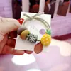 Elástico de cabelo de fruta fofo coreano corda de cabelo de menina alta elástica cabeça de bola rabo de cavalo anel de cabelo grosso corda de cabelo tipo I
