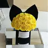 [En Stock] Nuevo Producto Cubo de Abrazo con Lazo Mediano Caja de Regalo con Flores Preservadas