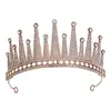 Elegante Tiara Coroa Dourada com Strass Transparentes Design Real Perfeita para Casamentos Desfiles Festas Halloween e Ocasiões Especiais Linda Tiara de Noiva para Noivas e Apresentações