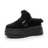 Zapatos Birkenstock para Mujer, Modelos de Invierno Personalizados para Personas Bajas, Suelas Gruesas, Botas de Nieve Forradas de Lana, Pantuflas de Algodón para Niñas al por Mayor