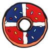 Nova Bandeira Nacional Donut Sapato Flor Criativo Desenho Animado Transfronteiriço PVC Acessórios para Sapatos Tamancos de Alta Qualidade Acessórios