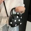 Bolsos de Diseño Nicho para Mujer 2025 Nuevo Verano Versátil Bolso de Hombro Cruzado Lentejuelas de Gama Alta Lunares Bolso Cuadrado Pequeño