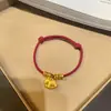Pulseira Tendência Ano do Cavalo Vermelho para Mulheres, Corda de Mão Vermelha de Luxo Leve de Nicho, Joia Versátil e Estilosa, Disponível para Dropshipping