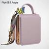 Para Samsung Zflip6 Bisagra Electrochapada Cubierta Total Resistente a Caídas Funda para Teléfono para Mujer Zflip5 Funda Protectora de Cuero para Pantalla Plegable