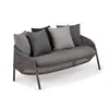Muebles de Exterior Sofá de Mimbre Individual Ocio Balcón al Aire Libre Silla de Mimbre Diseñador Tejido de Mimbre Sofá de Patio Combinación de Mesa de Café