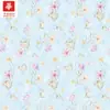 Tecido 100% algodão 40S estampado com pequenas estampas florais, adequado para vestidos femininos e infantis, camisas e artesanato DIY, disponível em estoque