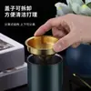 Cenicero de acero inoxidable para uso doméstico, con tapa, con un diseño creativo y elegante, adecuado para salas de estar y dormitorios, con una estética retro, y diseñado para evitar que las cenizas se dispersen