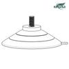 Amazon oferta caliente 60mm acero inoxidable tuerca de tornillo ventosa con M4M5M6M8M10 ventosa de plástico pvc transparente