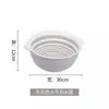 Cesta Grande de Doble Capa para Lavar y Escurrir Verduras para Fregadero de Cocina Casero, Cesta Redonda para Lavar Verduras