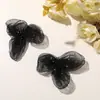 Estilo oscuro organza pedrería flor de tres pétalos pinza de garra DIY goma para el pelo tocado zapatos sombreros bolsos ropa muñecas accesorios