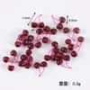 Modelo de fruta en miniatura de simulación de fresa, cereza, naranja y arándano para juegos de comida caseros, accesorios para decoración de pasteles