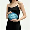 Bolsas transfronteiriças bolsas femininas nova bolsa oval de acrílico bolsa concha bolsa caixa de ovo de ganso bolsa de noite bolsa transversal feminina
