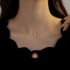 Colar Lágrimas de Sereia Prata de Lei S925 Linha de Pesca Invisível Simples Moda Corrente Clavicular Moissanita Zircônia Colar Super Brilhante