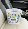 Paquete de 20 bolsas de basura autoadhesivas para coche, bolsas desechables de dibujos animados para cubo de basura de coche