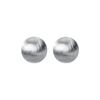 Pendientes Hemisféricos de Alambre Frosted Dibujado Plata de Ley S925 Diseño de Nicho INS Libro de Caperucita Roja Pendientes Retro Avanzados M02914