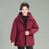 Ropa de algodón de invierno para abuela de mediana edad y anciana talla extra grande mujer gorda 200 kg madre chaqueta acolchada de algodón suelta grande