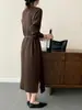 Suministro Directo de Fábrica Vestido Largo para Mujer, Nuevo Vestido Interior de Punto Cálido Otoño e Invierno, Vestido Jersey Básico de Invierno
