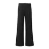 Calça Casual Micro Flare Estilo Americano para Homens e Mulheres Cordão Simples Tendência Cleanfit Solta Perna Larga Emagrecedora Modeladora Corporal Calça Longa
