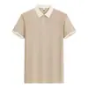 Camisas Polo Tk Cross-Border Masculinas e Femininas de Algodão Imitação Color Block Respiráveis Absorventes de Suor de Manga Curta em Tamanhos Europeus, Atacado Personalizado para Comércio Exterior